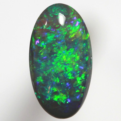 SOLID BLACK OPAL Bright sparkling greens 